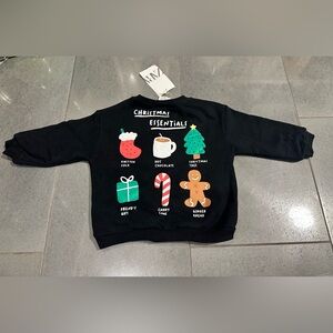 Zara New 12/18 Christmas Essentials Sweatshirt, Hot Chocolate, Stocking Tree